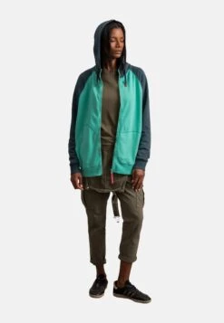 Kleuzip - Hoodie - Turquois -Tamaris Verkoopwinkel a020eaa4972b4399bc23cf61653c6782