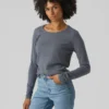 Vero Moda Vmcare Structure Ls O-Neck Ga Noos - Trui - Stormy Weather