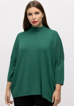 Ulla Popken Trui - Turquoise Green