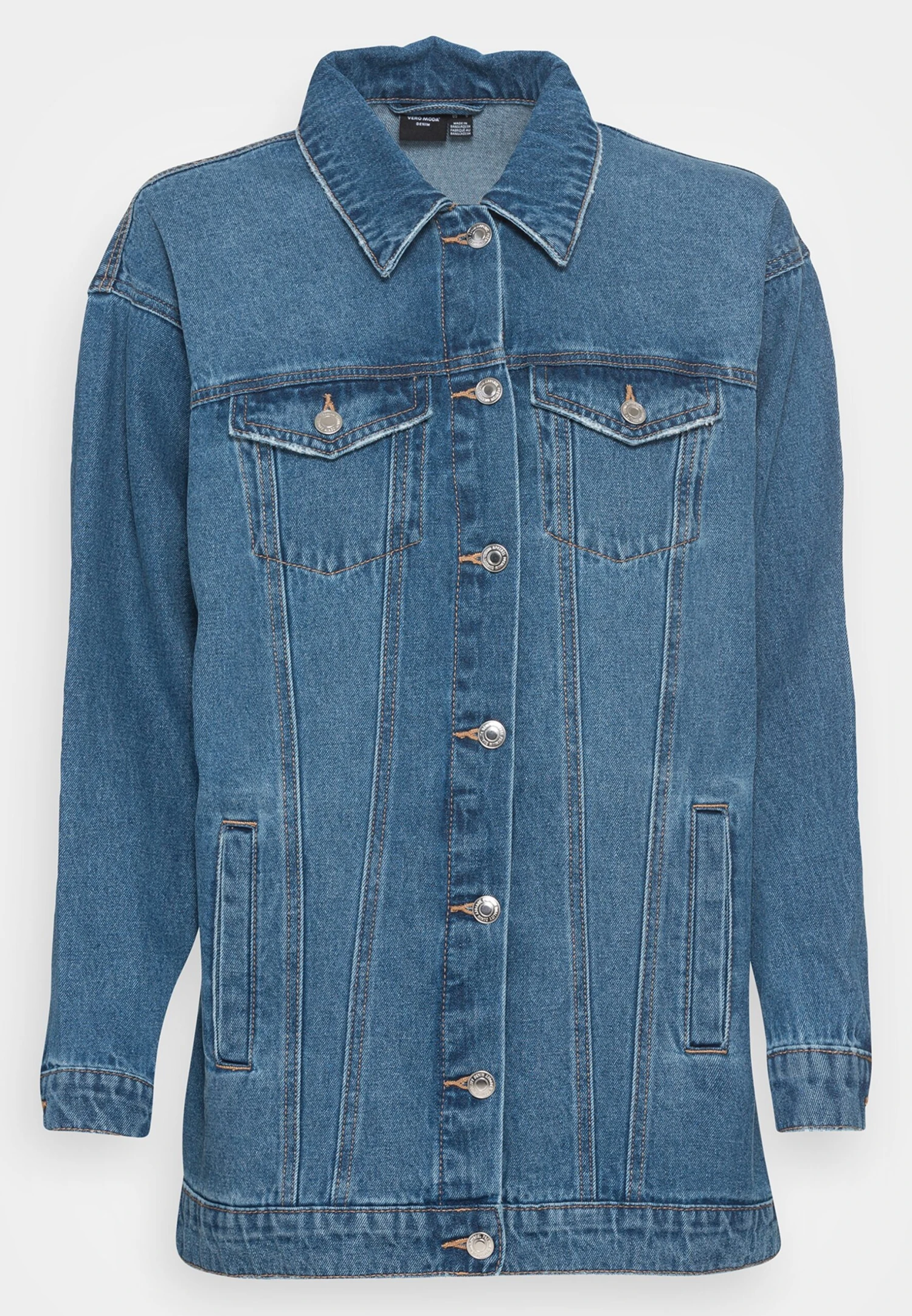 Vero Moda Vmolivia Jacket - Spijkerjas - Medium Blue Denim 5 Vero Moda Vmolivia Jacket - Spijkerjas - Medium Blue Denim - Afbeelding 5