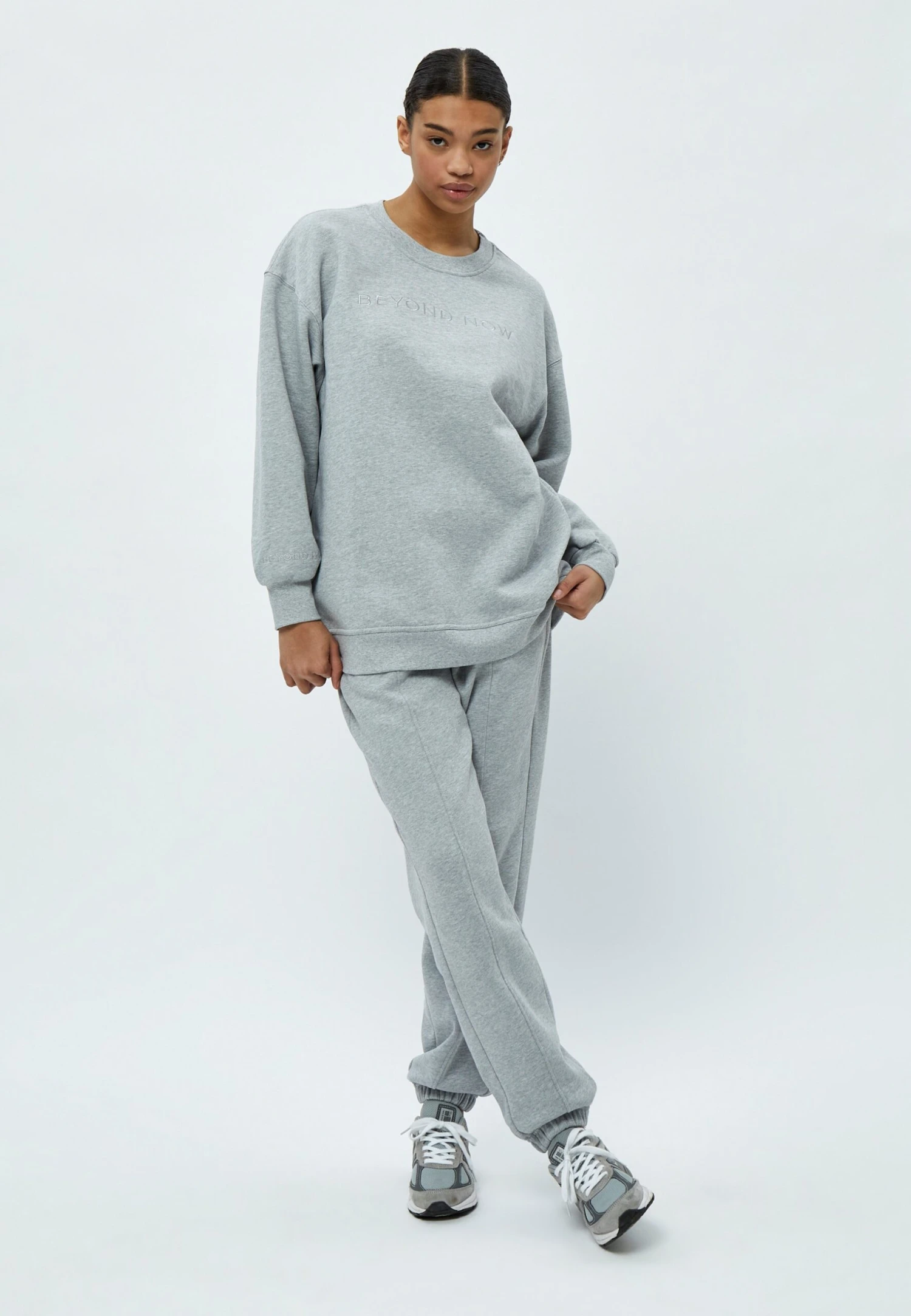 Blaire - Sweater - Grey Melange 4 Blaire - Sweater - Grey Melange - Afbeelding 4