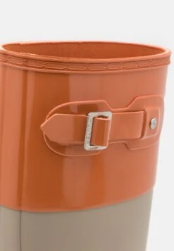 Hunter ORIGINAL Womens Tall Colour Block Boot - Regenlaarzen - Skimming Stone/Coral Shade -Tamaris Verkoopwinkel a979de8bd74d45b2bafa780731a3f687