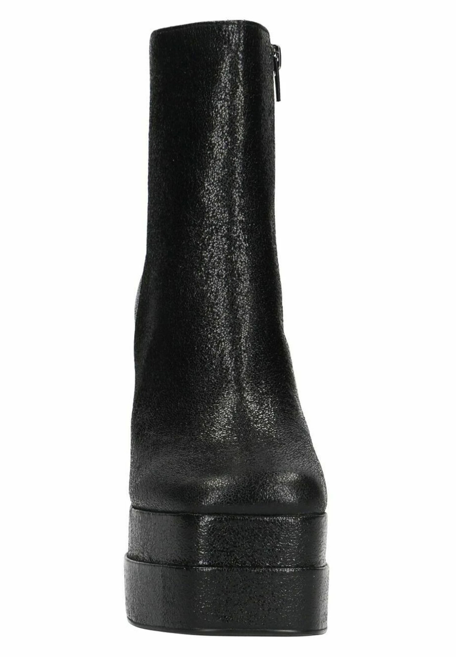 Glänzende- Enkellaarsjes Met Hoge Hak - Black 3 Glänzende- Enkellaarsjes Met Hoge Hak - Black - Afbeelding 3