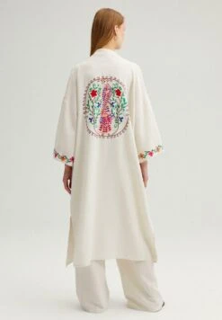 Embroidered Set - Broek - Beige