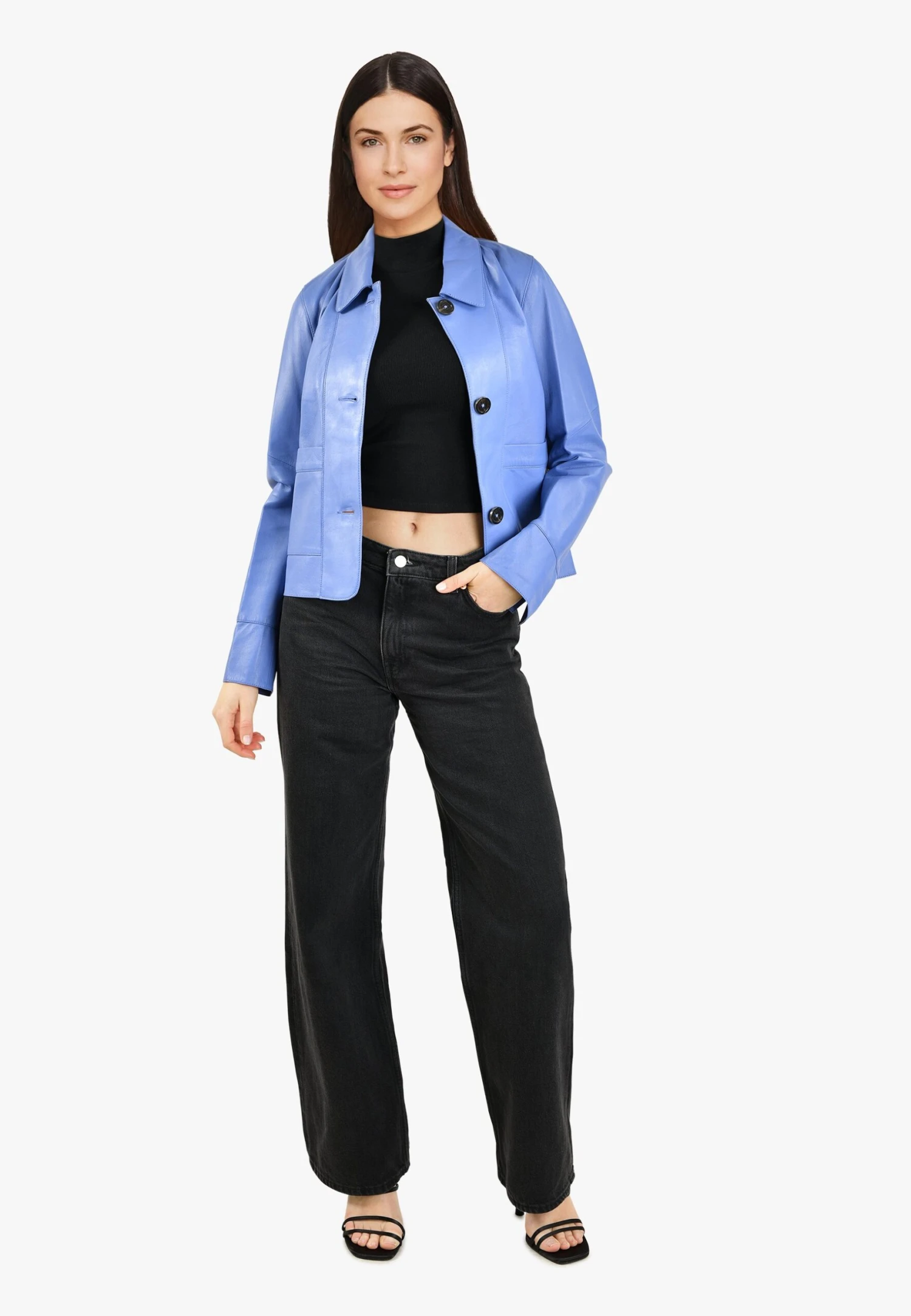 Oakwood Volga - Leren Jas - Indigo 2 Oakwood Volga - Leren Jas - Indigo - Afbeelding 2