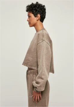 URBAN CLASSICS Cropped Small- Sweater - Brown -Tamaris Verkoopwinkel b7324a26181c4a1190ffcbc473fc1691