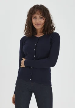 Pzsara L/S - Vest - Blue Marine