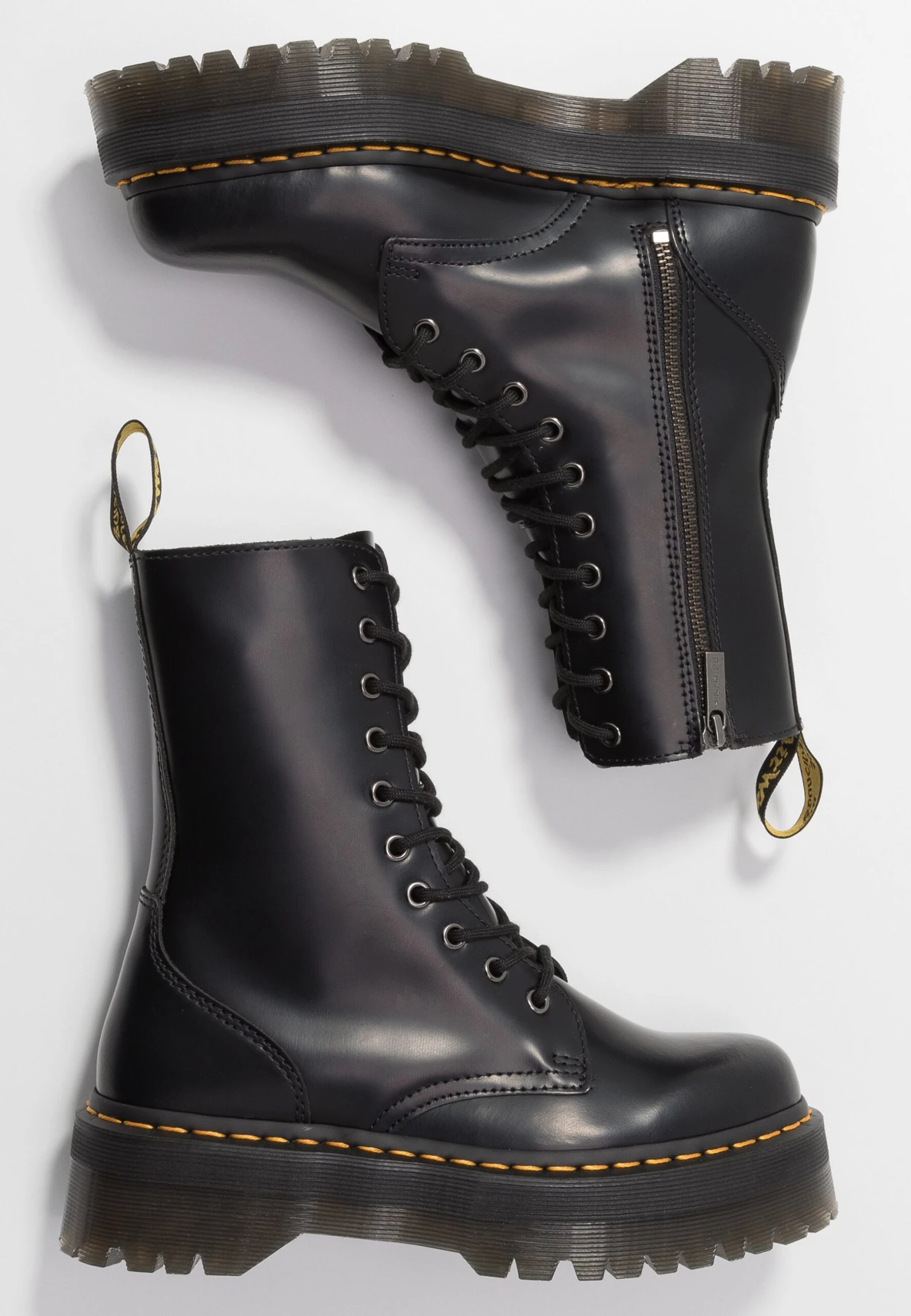 Dr. Martens Jadon Hi - Enkellaarsjes Met Plateauzool - Black 7 Dr. Martens Jadon Hi - Enkellaarsjes Met Plateauzool - Black - Afbeelding 7