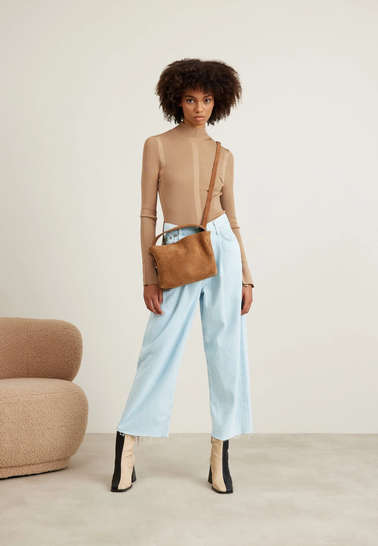 Boss Frescia - Trui - Medium Beige 2 Boss Frescia - Trui - Medium Beige - Afbeelding 2