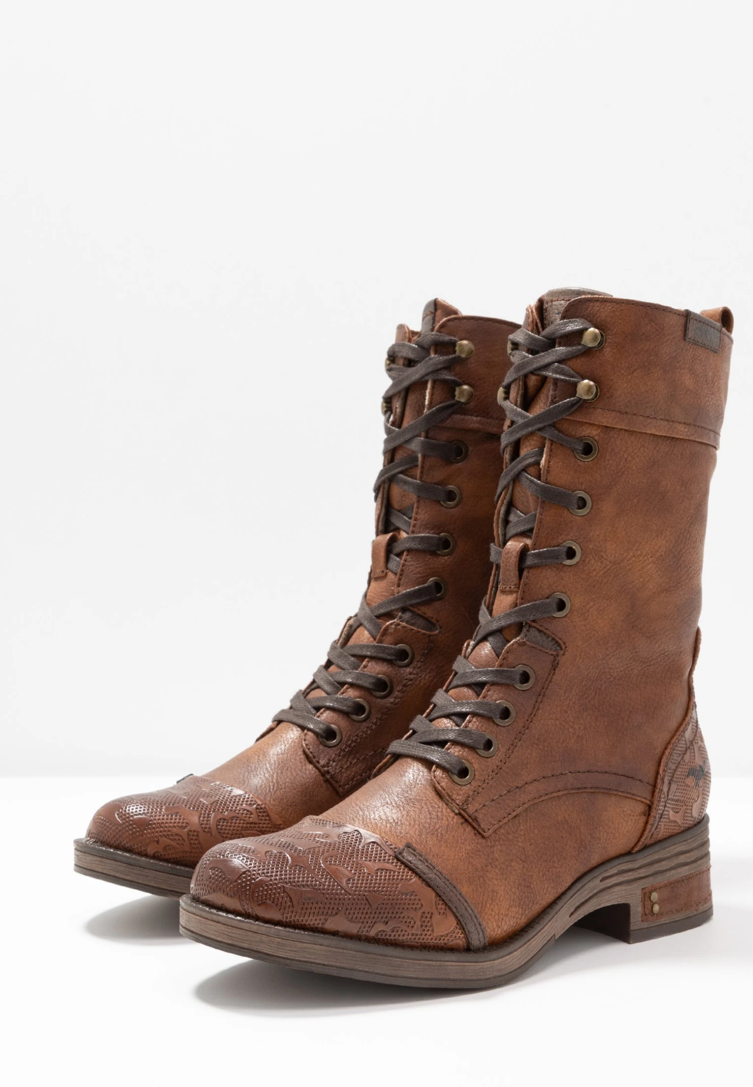 Mustang Veterlaarzen - Cognac 5 Mustang Veterlaarzen - Cognac - Afbeelding 5