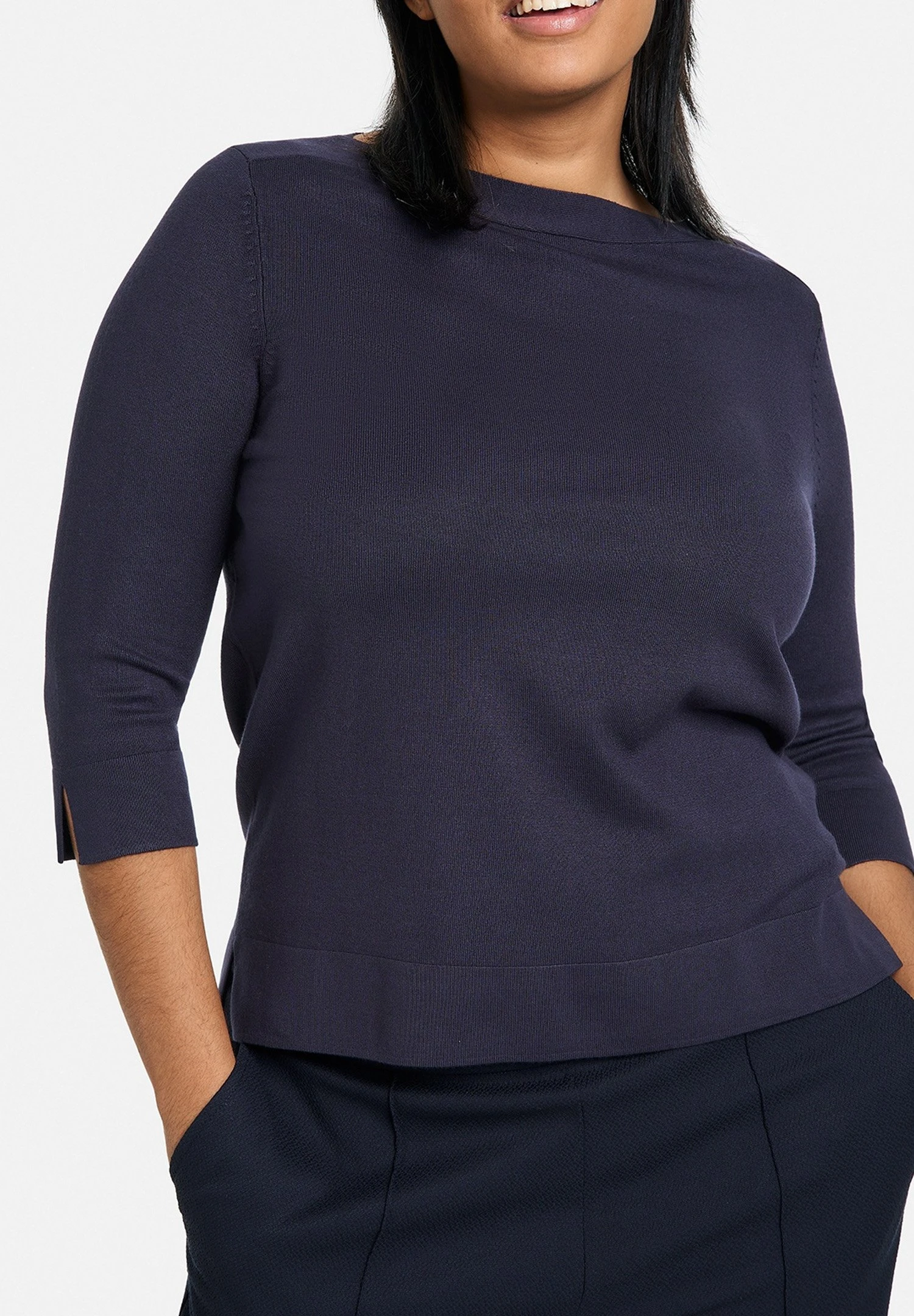 3/4 Arm- Trui - Navy 4 3/4 Arm- Trui - Navy - Afbeelding 4