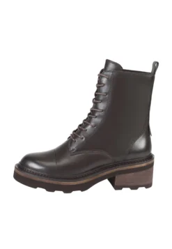 Enkellaarsjes Met Plateauzool - Chocolate