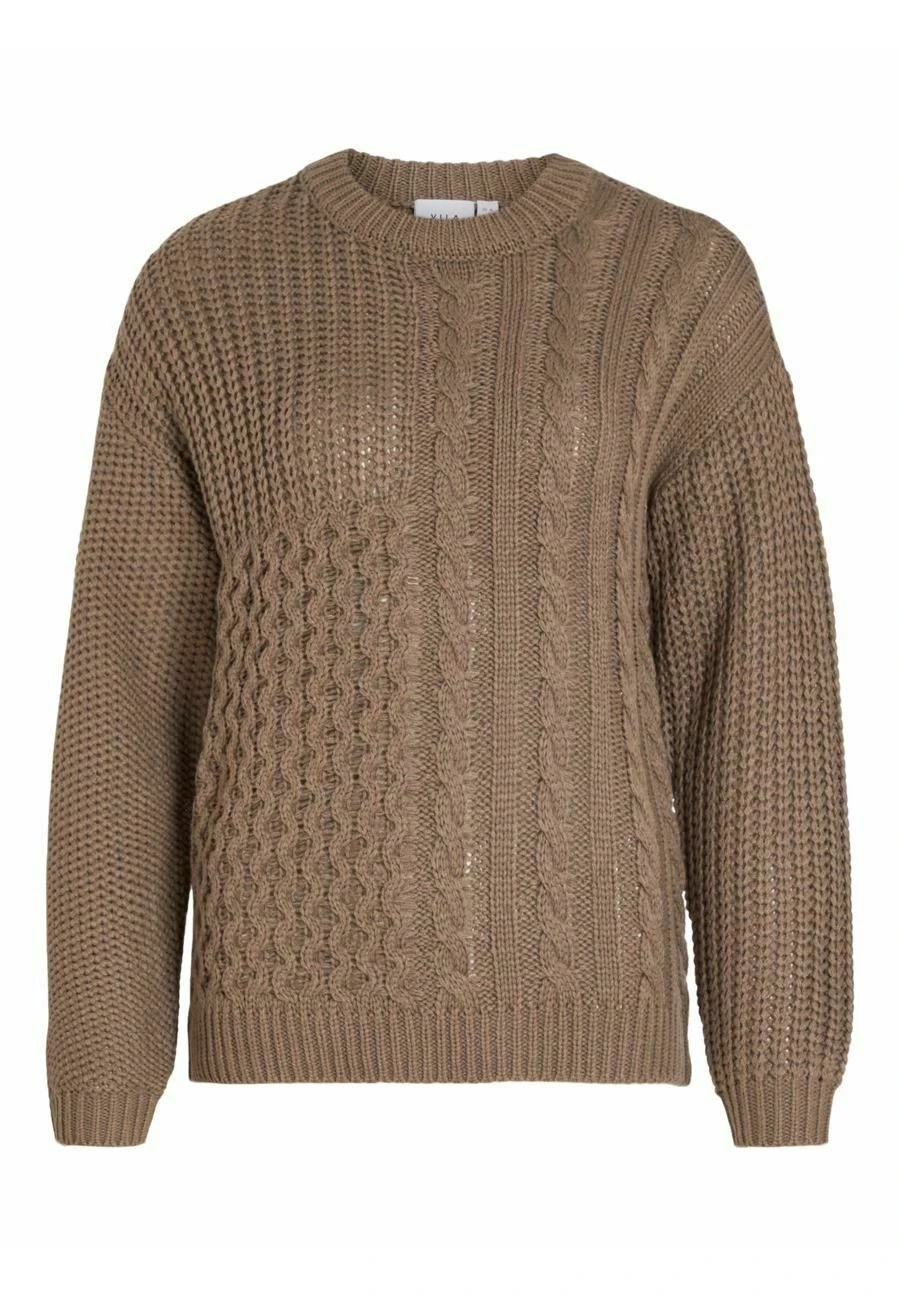Vila Vikana L/S Bf - Trui - Walnut 5 Vila Vikana L/S Bf - Trui - Walnut - Afbeelding 5