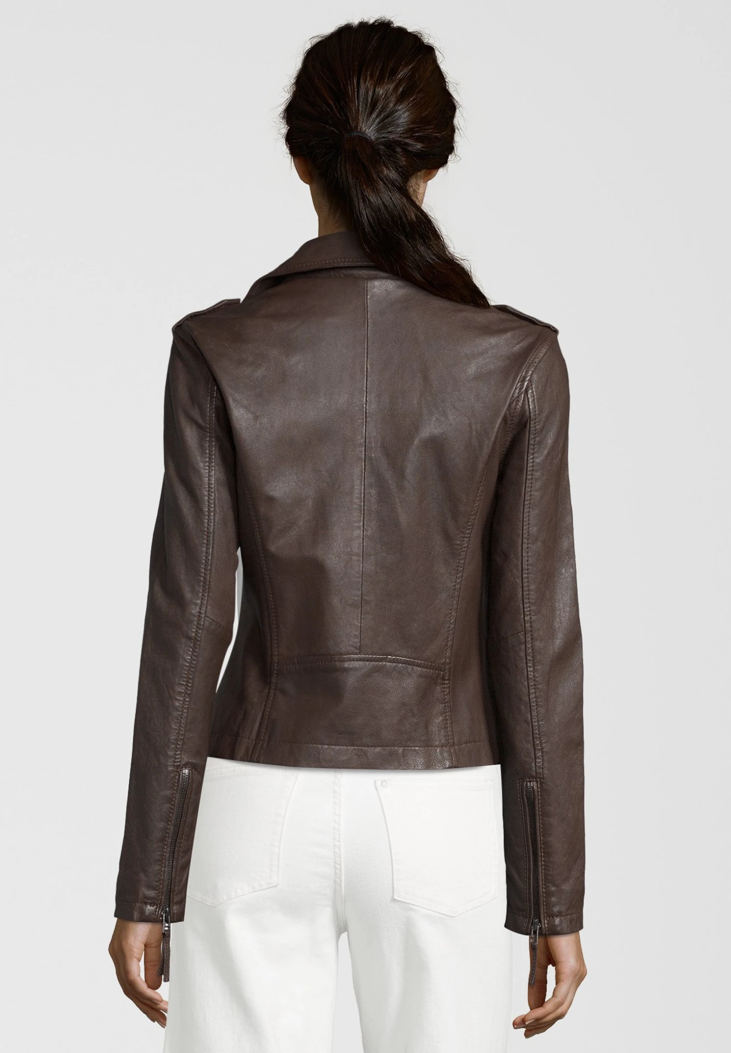 Apple Of Eden Cookie - Leren Jas - Dark Brown 2 Apple Of Eden Cookie - Leren Jas - Dark Brown - Afbeelding 2