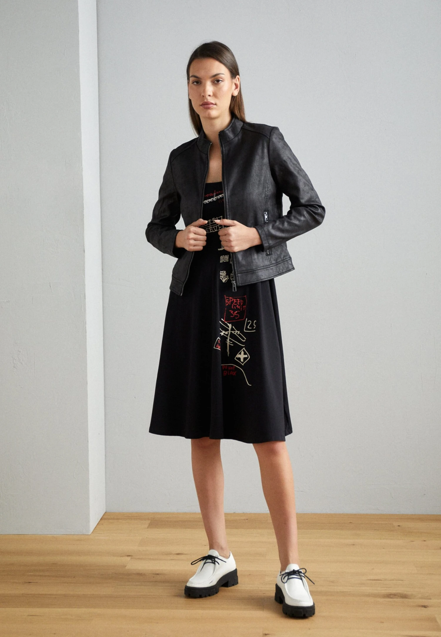 Desigual Jacket Toronto - Imitatieleren Jas - Black 2 Desigual Jacket Toronto - Imitatieleren Jas - Black - Afbeelding 2