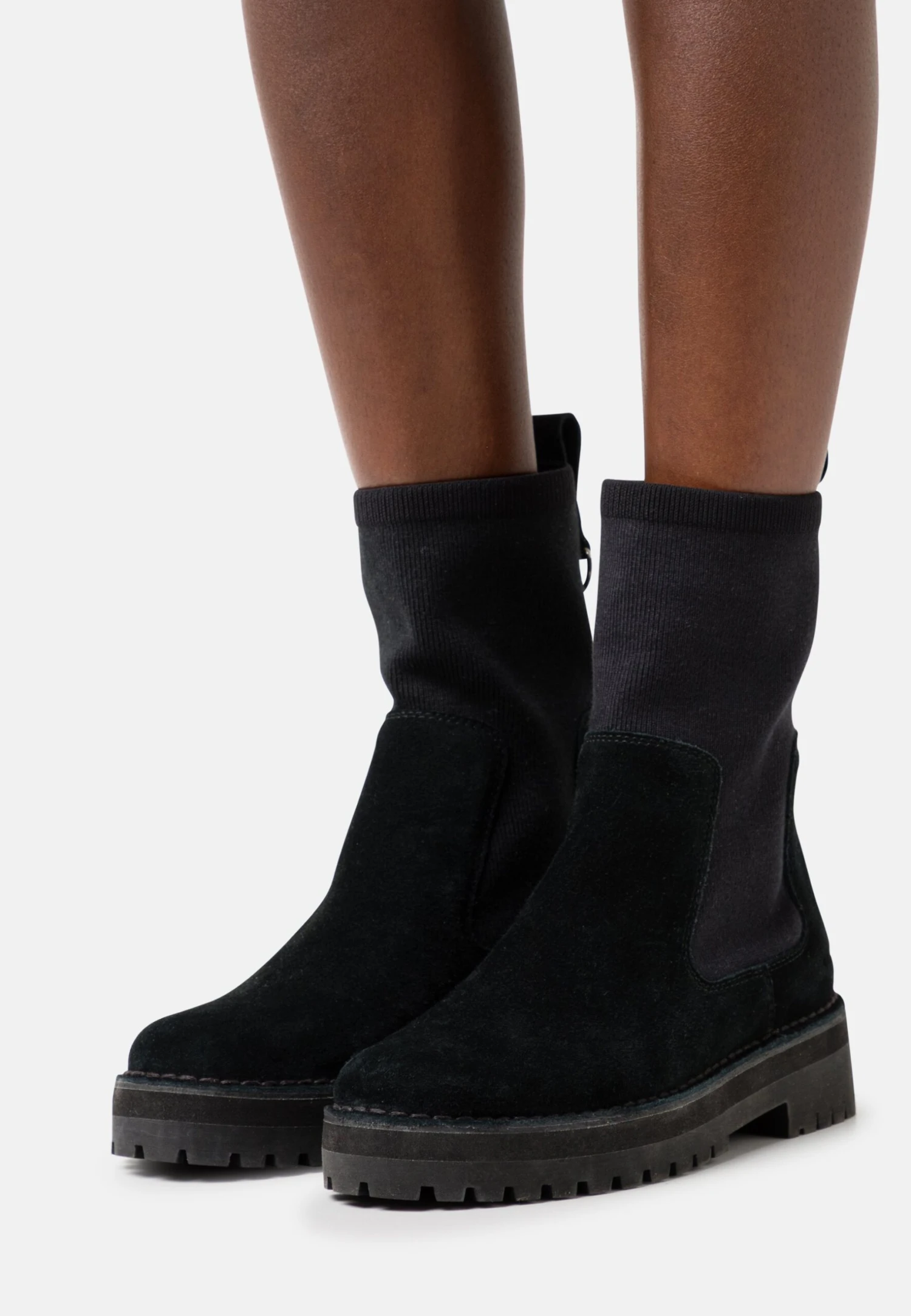 Clarks Originals Rock - Enkellaarsjes Met Plateauzool - Black 1 Clarks Originals Rock - Enkellaarsjes Met Plateauzool - Black