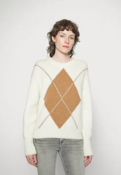 Mos Mosh Zoom Diamond - Trui - Ecru