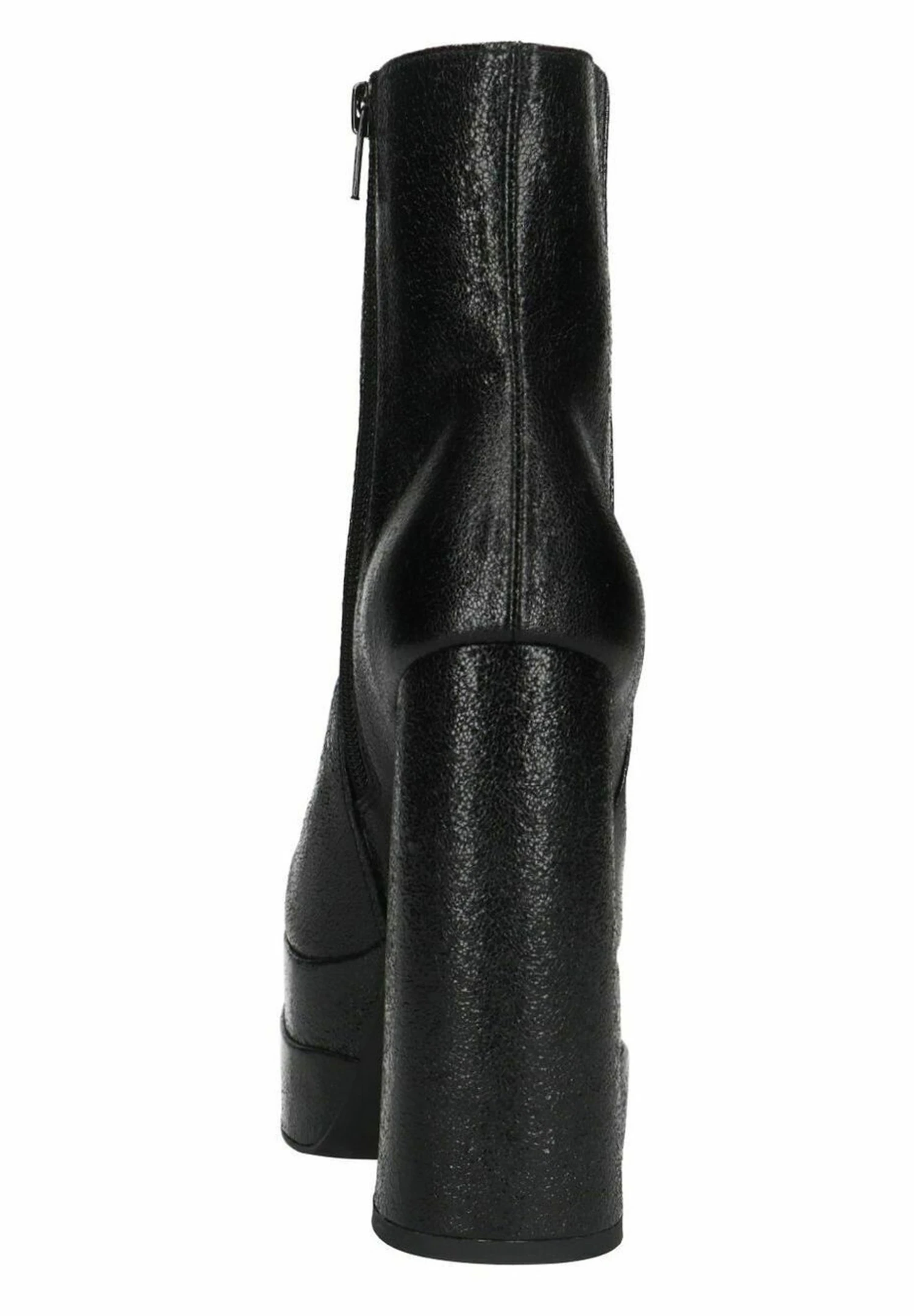 Glänzende- Enkellaarsjes Met Hoge Hak - Black 4 Glänzende- Enkellaarsjes Met Hoge Hak - Black - Afbeelding 4