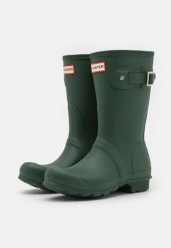 Hunter ORIGINAL Womens Short Boot Vegan - Regenlaarzen - Hunter Green -Tamaris Verkoopwinkel e57b66ab4ad240118ee166c0eba439f7