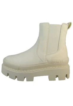 Buffalo Raven - Enkellaarsjes Met Plateauzool - Offwhite