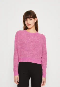 COTTON ON Everyday Crop- Trui - Vintage Magenta/Mauve Haze Twist