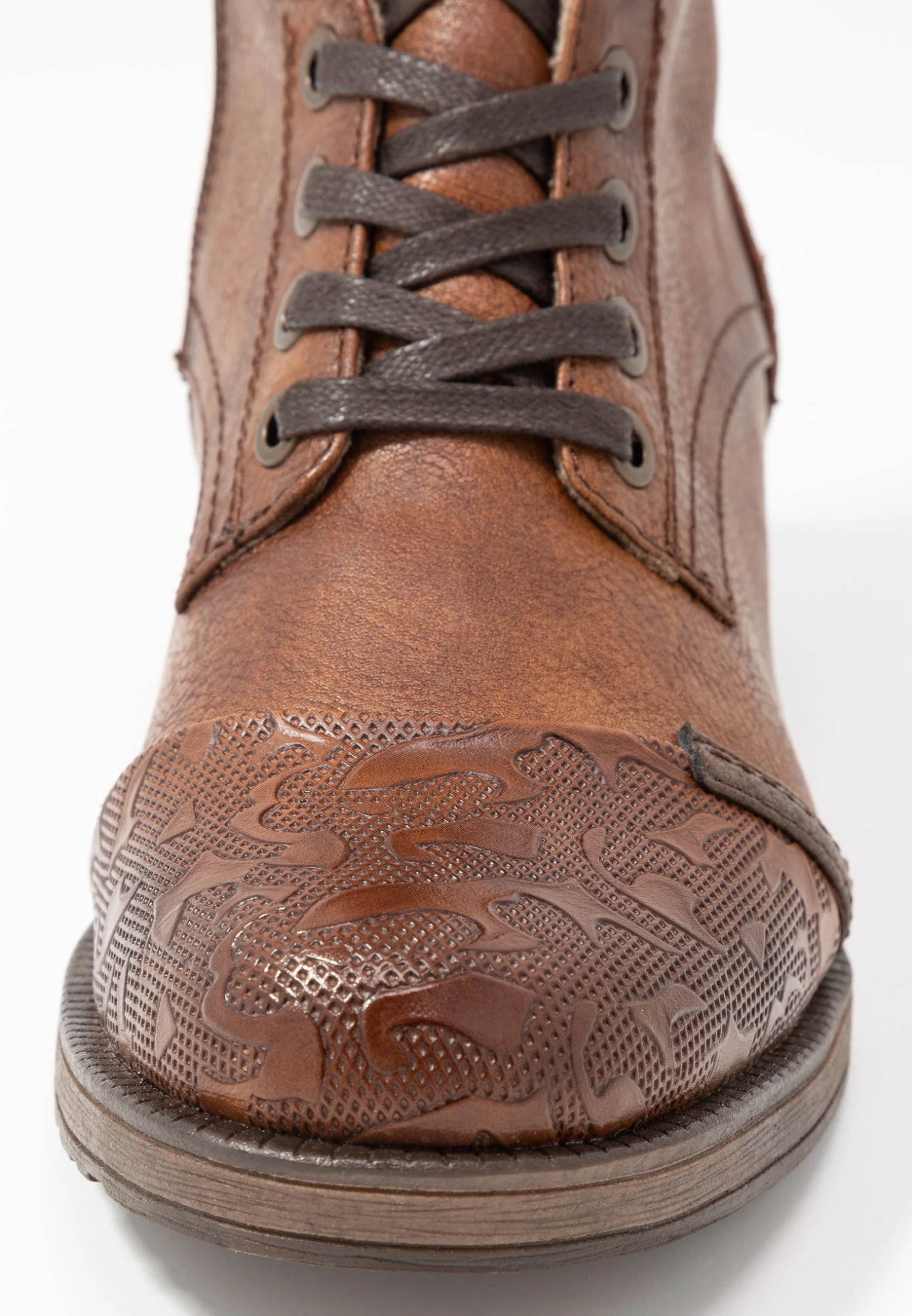 Mustang Veterlaarzen - Cognac 3 Mustang Veterlaarzen - Cognac - Afbeelding 3