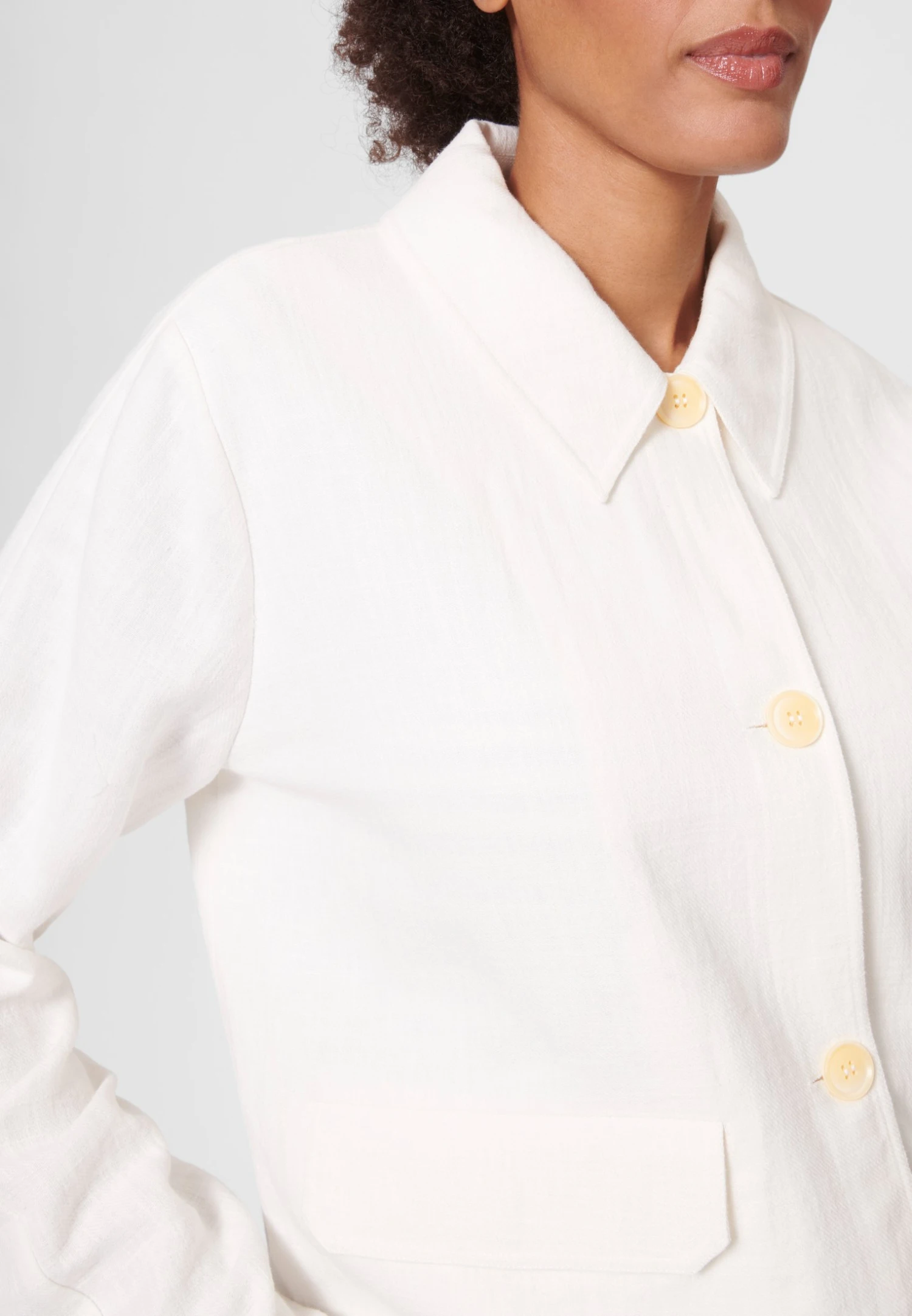 Lichte Jas - Wollweiß 5 Lichte Jas - Wollweiß - Afbeelding 5