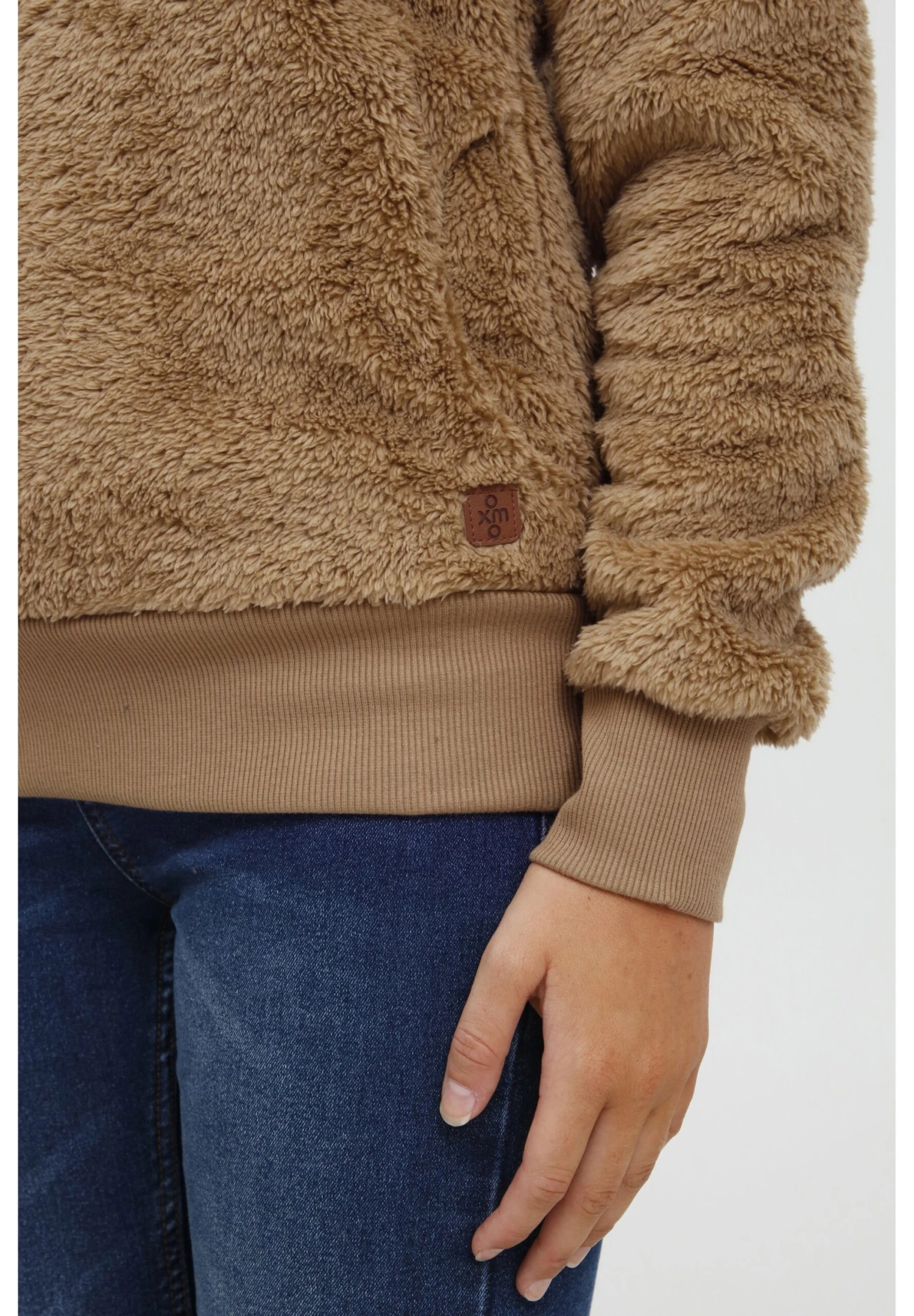 OXMO Oxanniki - Fleece Trui - Beige 5 OXMO Oxanniki - Fleece Trui - Beige - Afbeelding 5