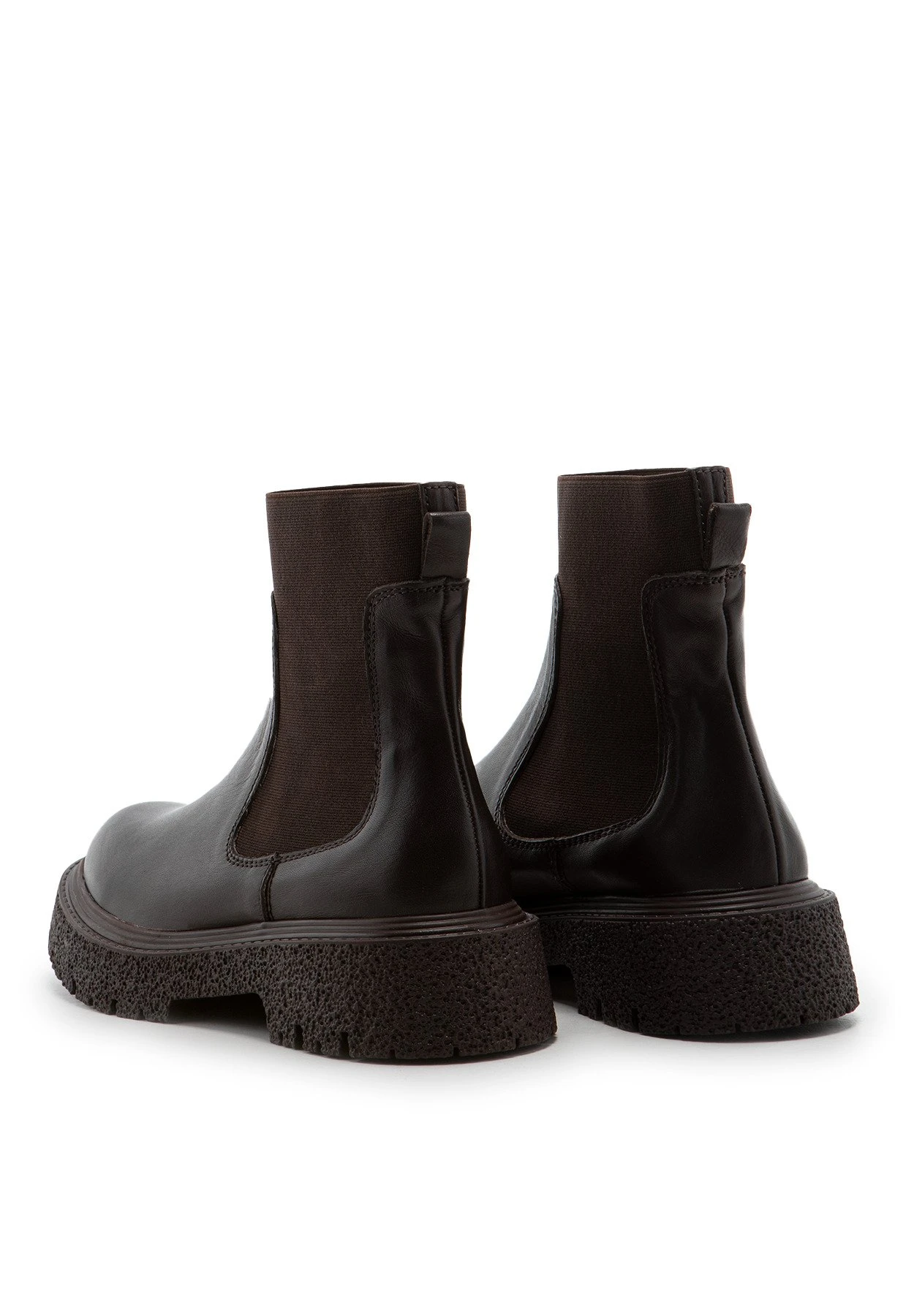 Ciara - Enkellaarsjes Met Plateauzool - Dark Brown 4 Ciara - Enkellaarsjes Met Plateauzool - Dark Brown - Afbeelding 4