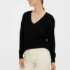 Vero Moda Vmleanna V Neck- Trui - Black
