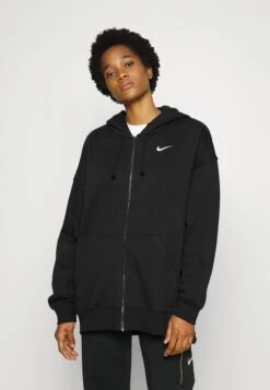 Nike Sportswear Over Over Sized - Sweater Met Rits - Black
