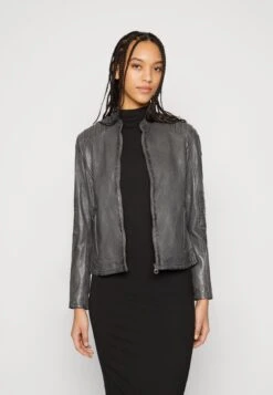 GIPSY Gwjetti- Leren Jas - Grey